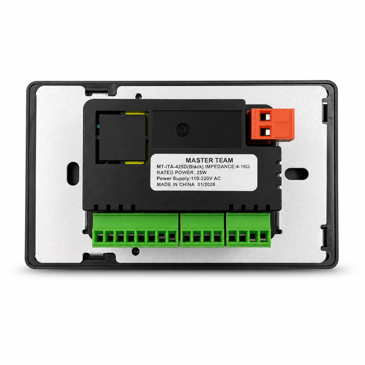 أمبليفاير جداري Master Team 50W تاتش – Wall Mount Audio Player مع USB وAUX - الصورة 4