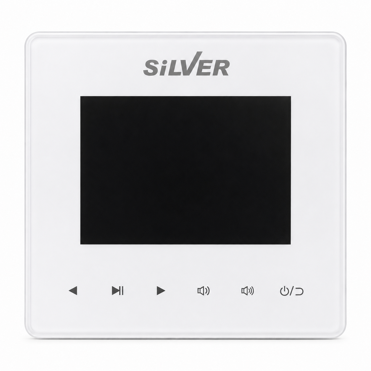 مشغل موسيقى جداري Silver 100W بشاشة لمس – Wall Mount Smart Audio Player