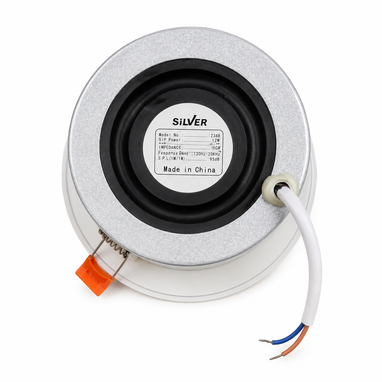 سماعة سقف Silver 12 وات – Ceiling Speaker للمنازل والمطاعم والفيلات - الصورة 2