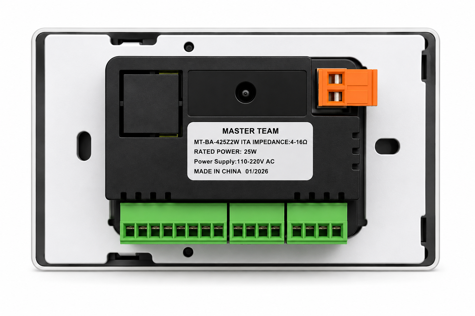 مفتاح تحكم حائطي للصوت 120 وات – 2 زون – Bluetooth – Master Team - الصورة 2