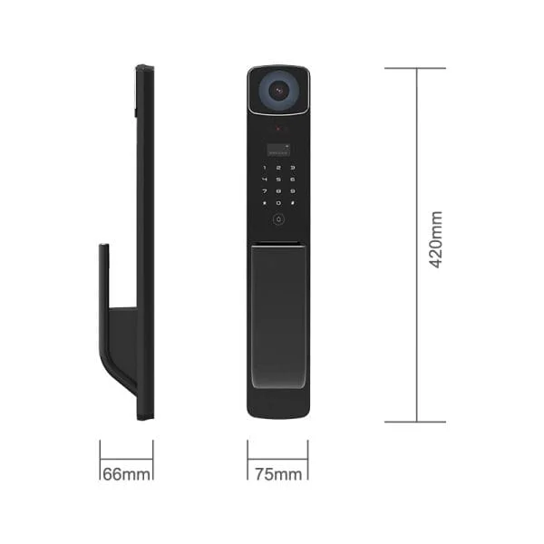 قفل باب ذكي H2Pro بالتعرف على الوجه وبصمة الإصبع وراحة اليد – اتصال بتطبيق Tuya - الصورة 2