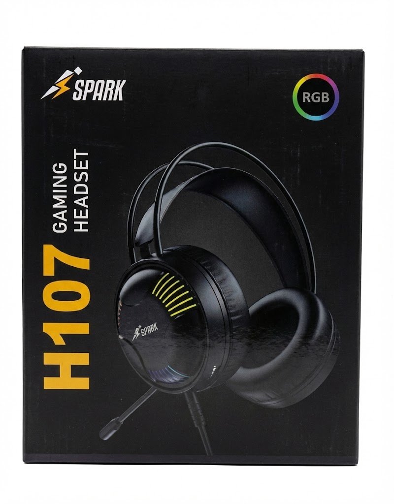 هيدفون جيمينج SPARK H107 بإضاءة RGB وصوت محيطي “ - الصورة 2