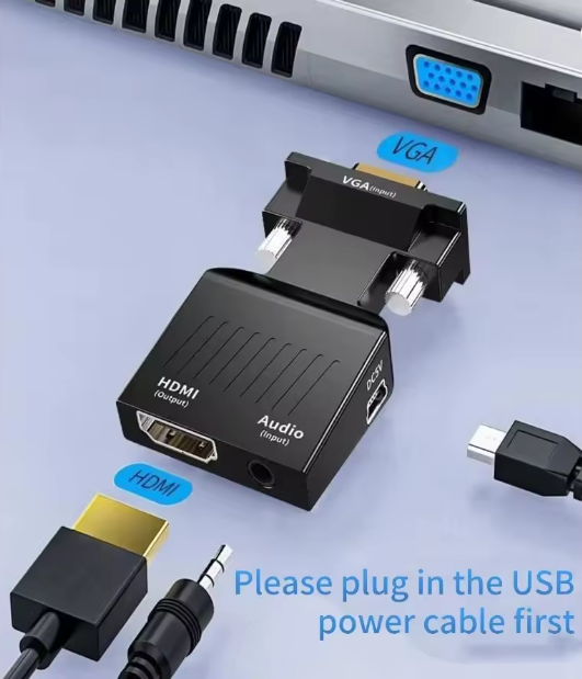 محول VGA إلى HDMI مع صوت – دقة Full HD 1080p - الصورة 6