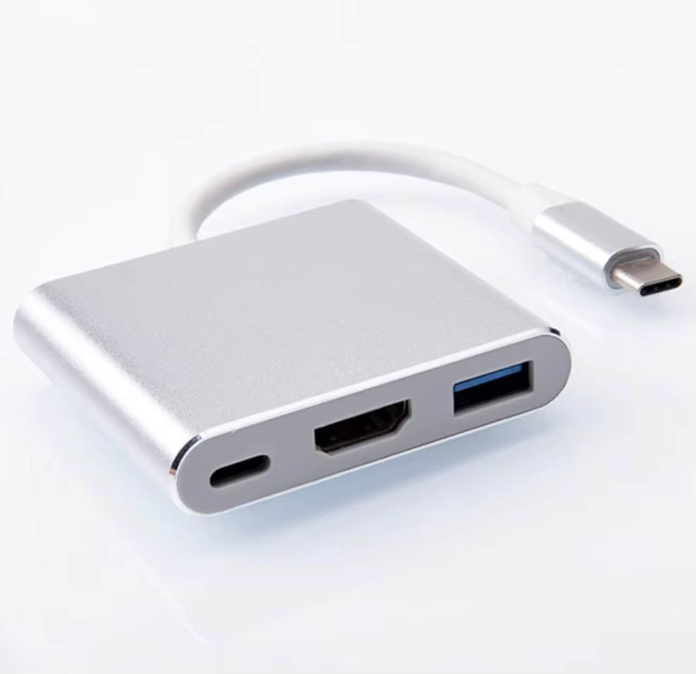 محول type-C إلى HDMI 3 في 1 مع USB 3.0 وشحن Type-C - الصورة 3