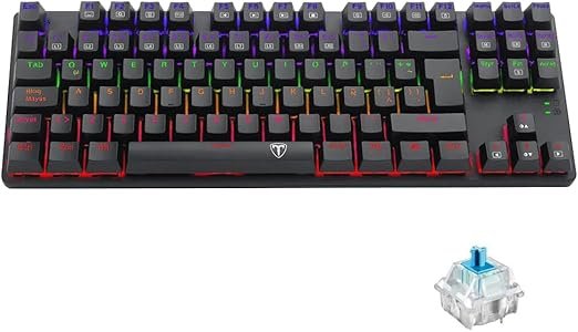 كيبورد ألعاب ميكانيكال T-Dagger Arena Lite -TGK321/BLUE SW